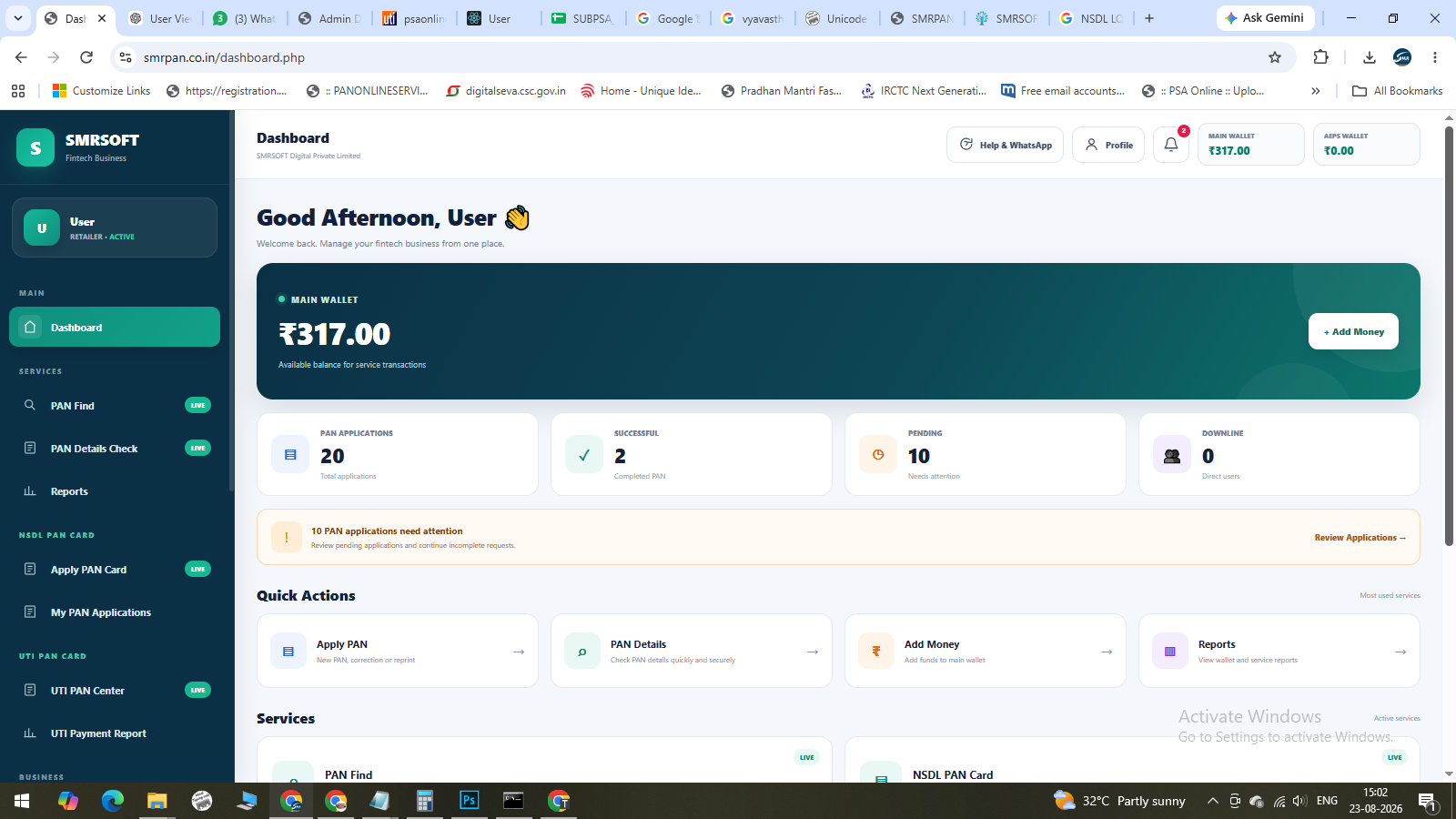 SMRPAN Dashboard